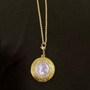 Kirks Folly Vintage Love Never Dies Angel Face Necklace